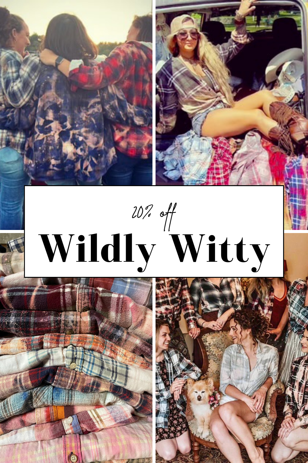 Wildly Witty Upcycled Flannel