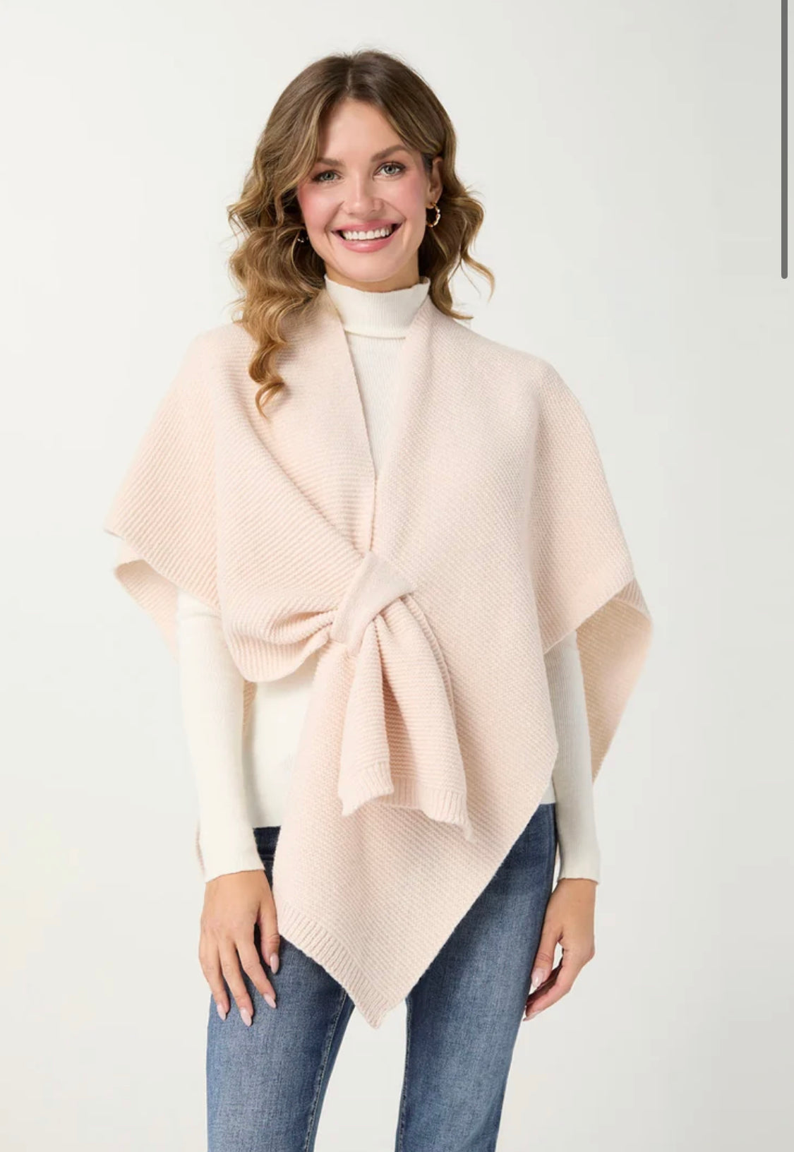 ELLORY PULL THRU WRAP -STONE