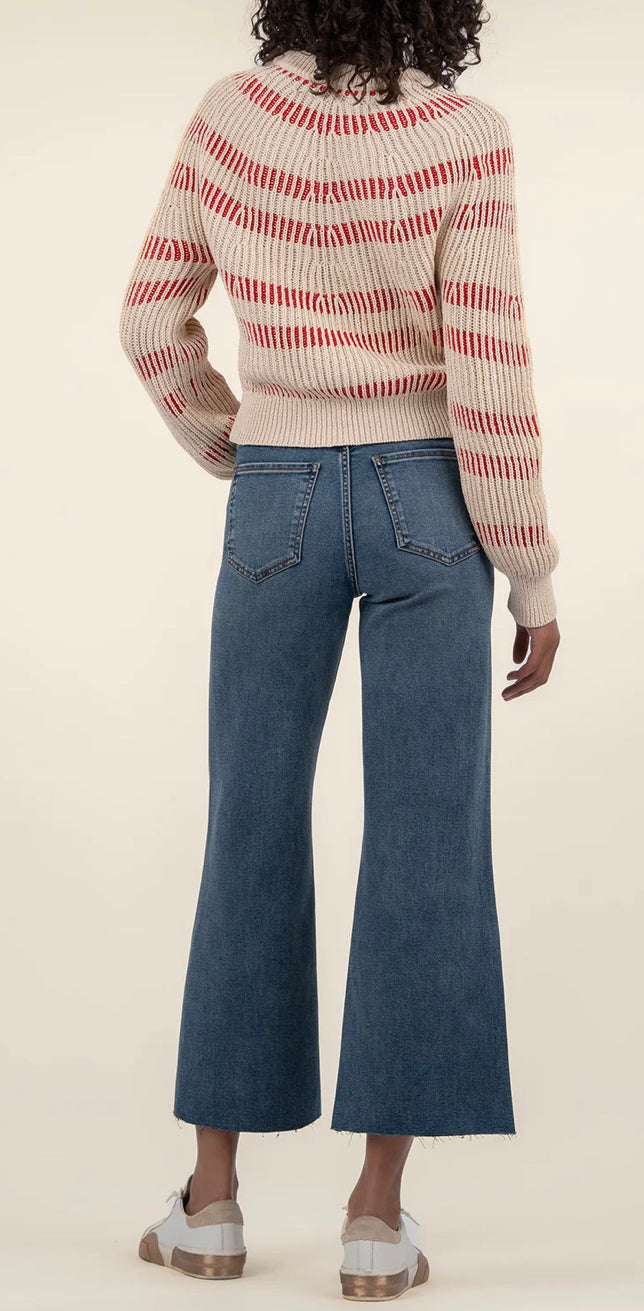 Kut from the Kloth Reagen Stripe Crewneck Sweater