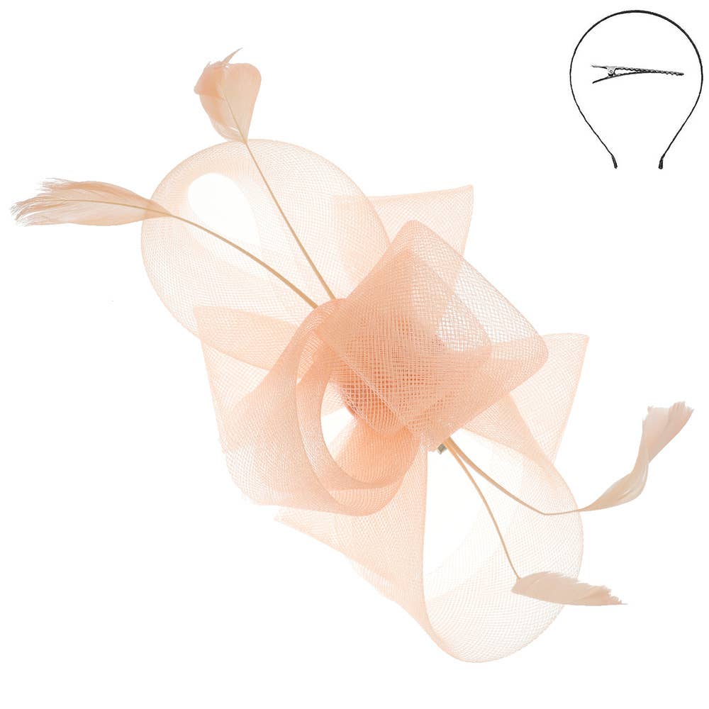 Kentucky Derby Southern Veiled Fascinator e 3-piec 6: Fuschia