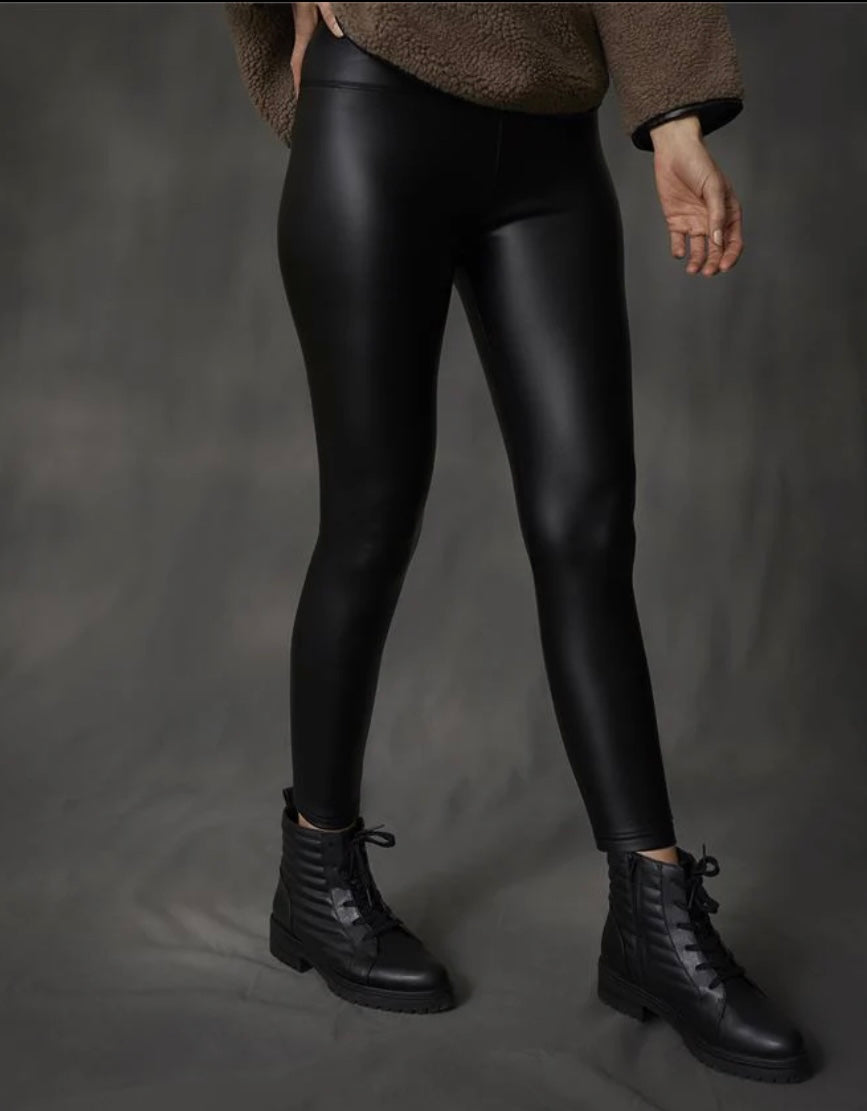 Alexi Faux Leather Legging - Black