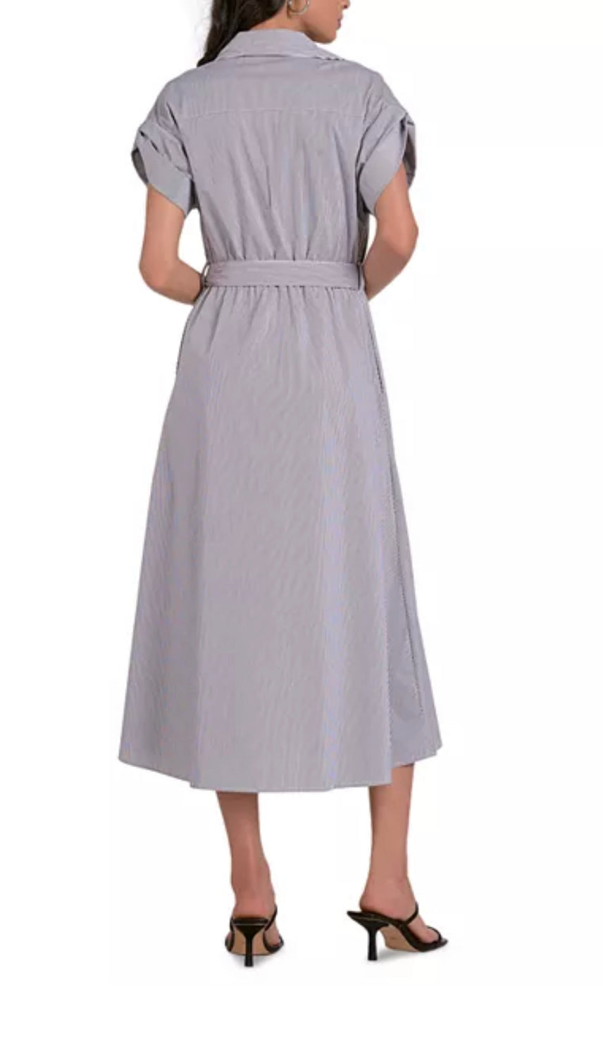 Collared Shirt Midi Dress