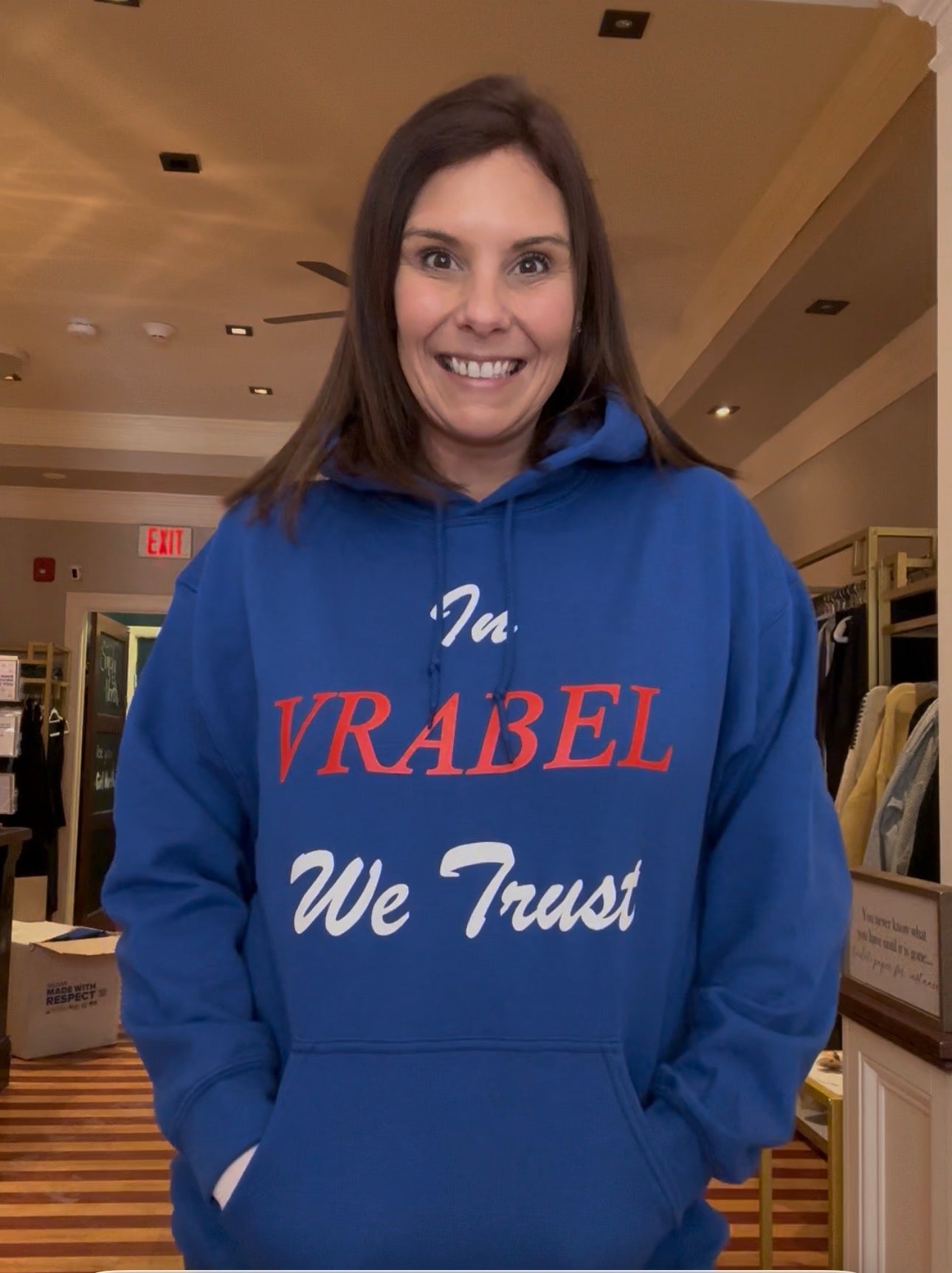"In Vrabel We Trust" Hoodie Sweatshirt