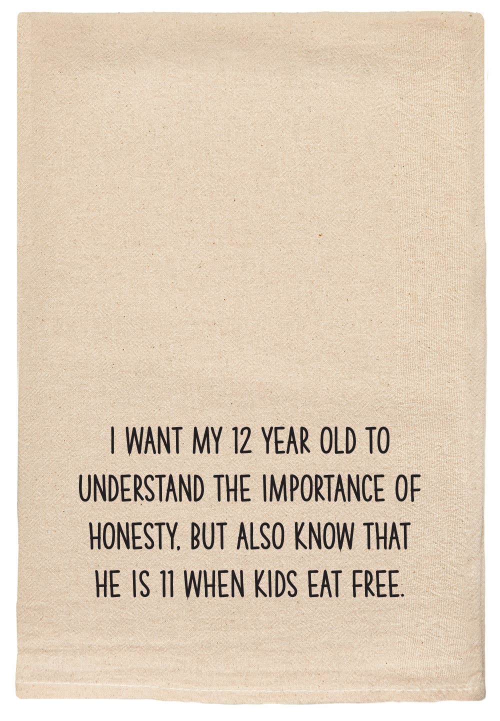 I want my 12 year old to understand funny Kitchen Tea Towel