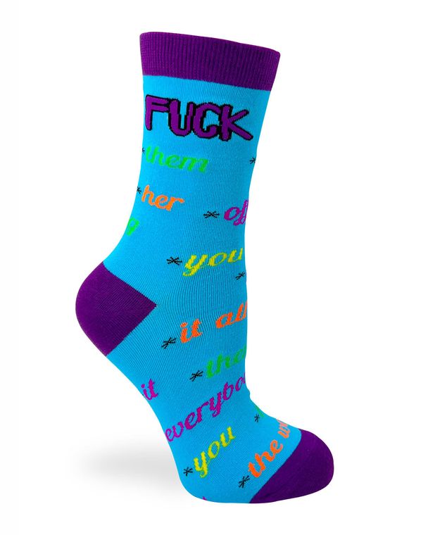 F**k Everything Sassy Ladies' Novelty Crew Socks