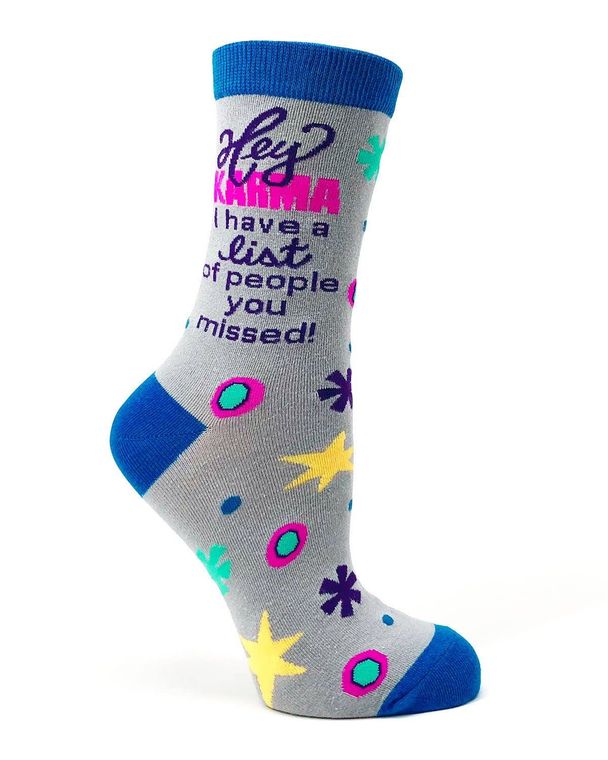 Hey karma I have a list of people you missed! Women's Crew Socks