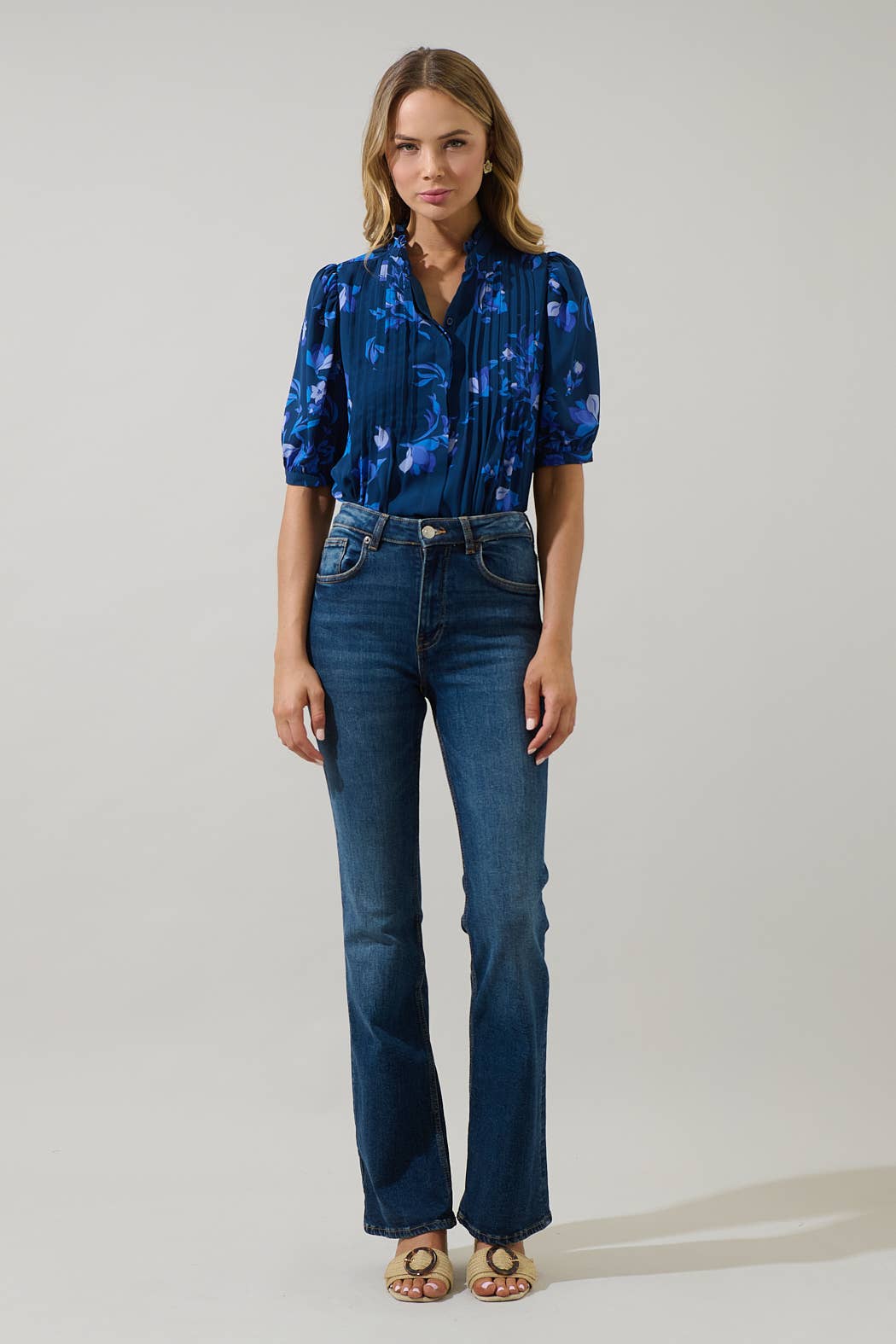 Niva Floral Elysia Pleated Blouse