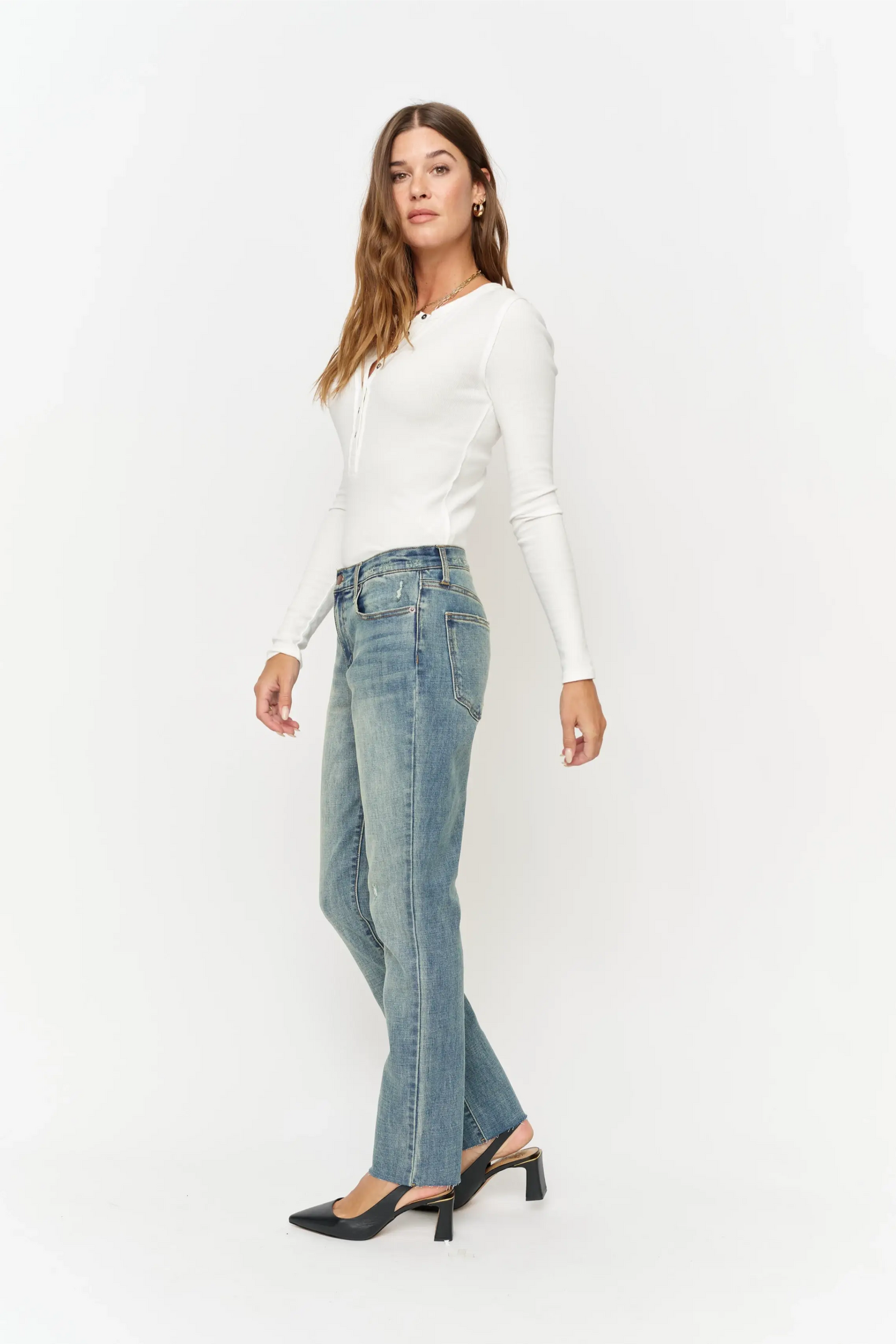 Crosby Mid Rise Relaxed Taper Jean, 4 Year Vintage : Standard