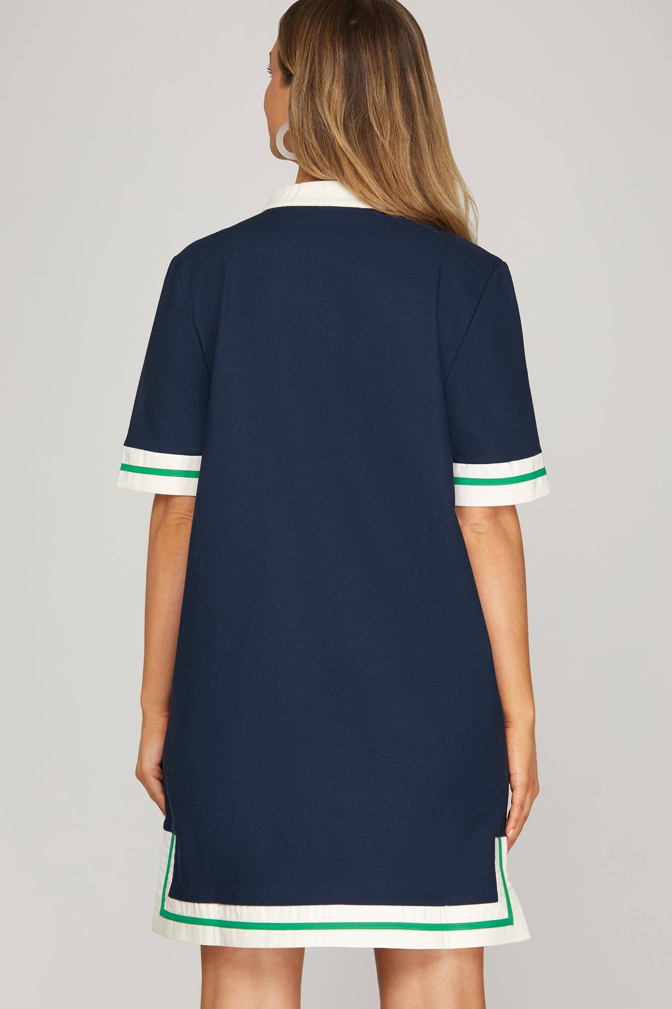 H LINE LINEN MINI DRESS