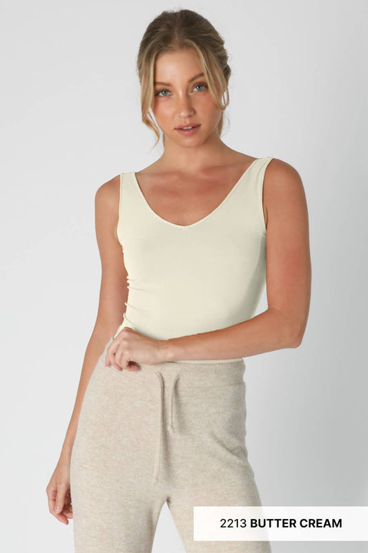 NikiBiki - Reversible Tank Top: Butter Cream
