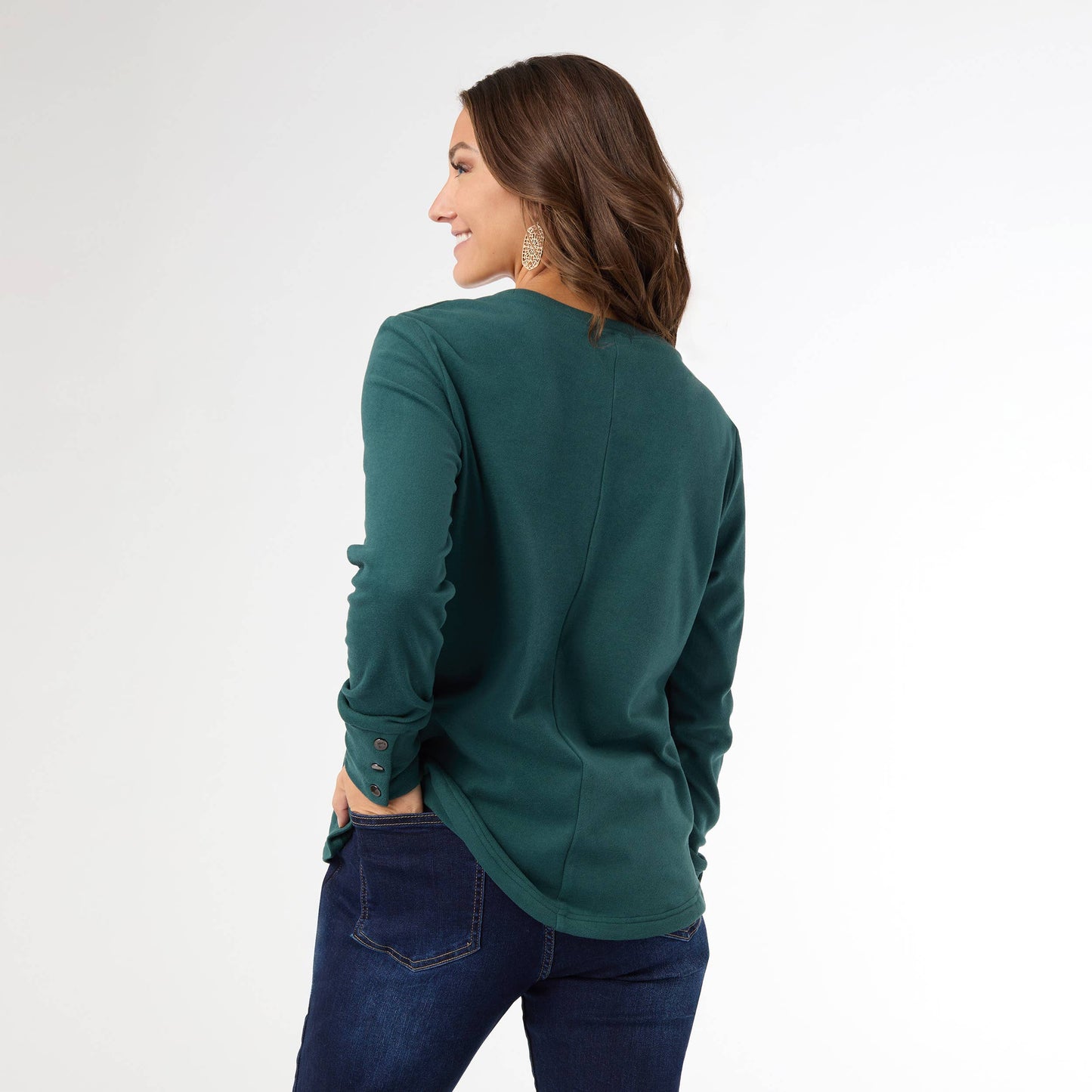 Alexis Super Soft Top with Snap Cuff