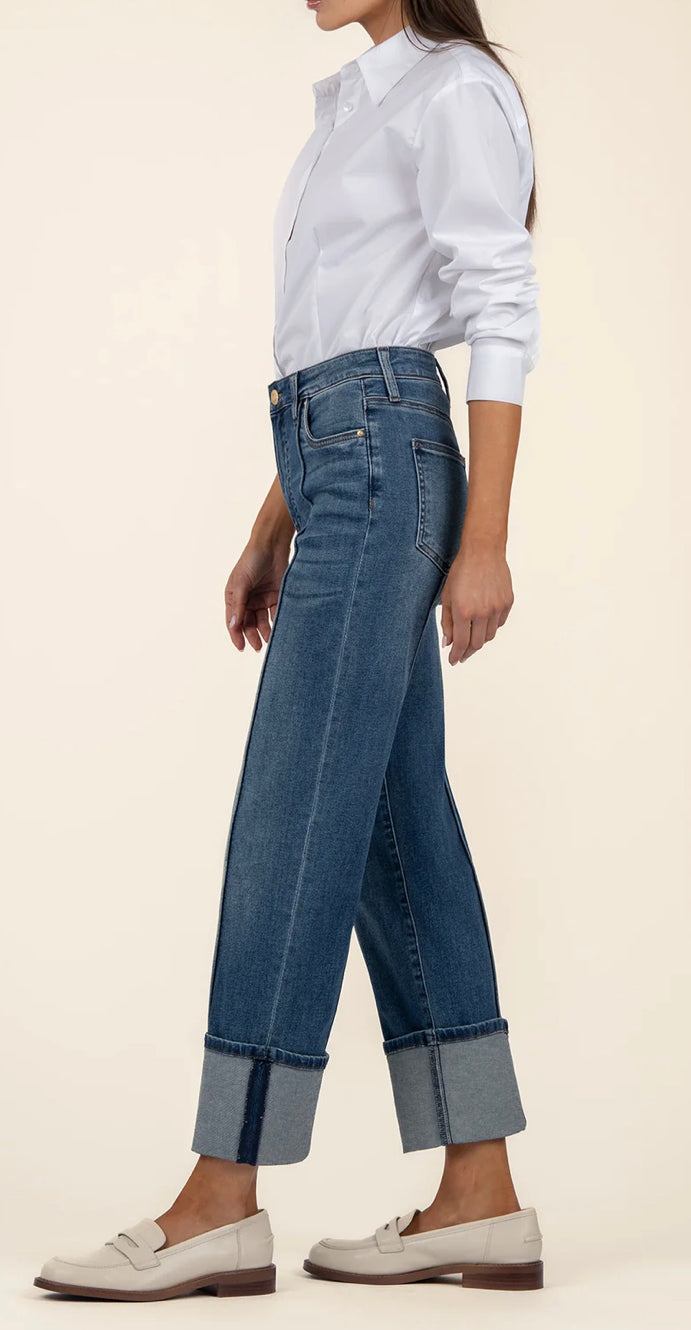 Kut from the Kloth Fay High Rise Straight Leg Jeans