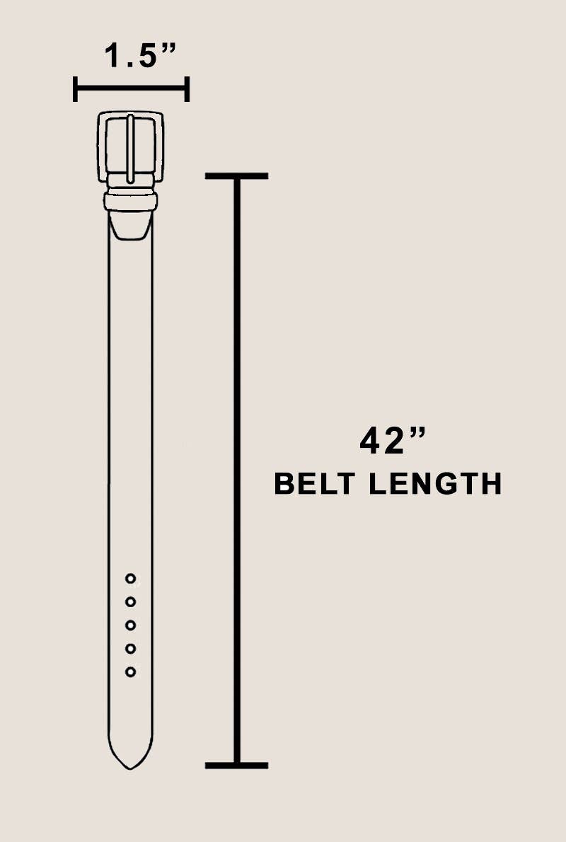 Leather Square Buckle Belt: GBR