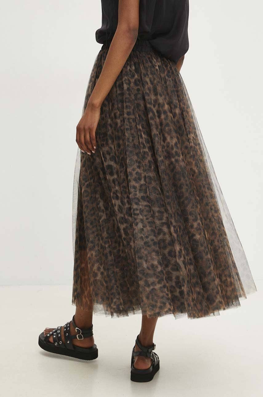 Aria tulle skirt in large leopard print