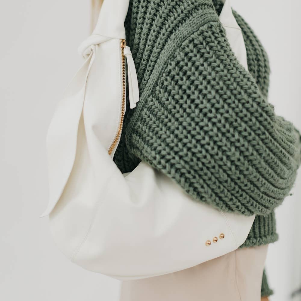 Bobbie Bow Hobo Shoulder Bag: Brown