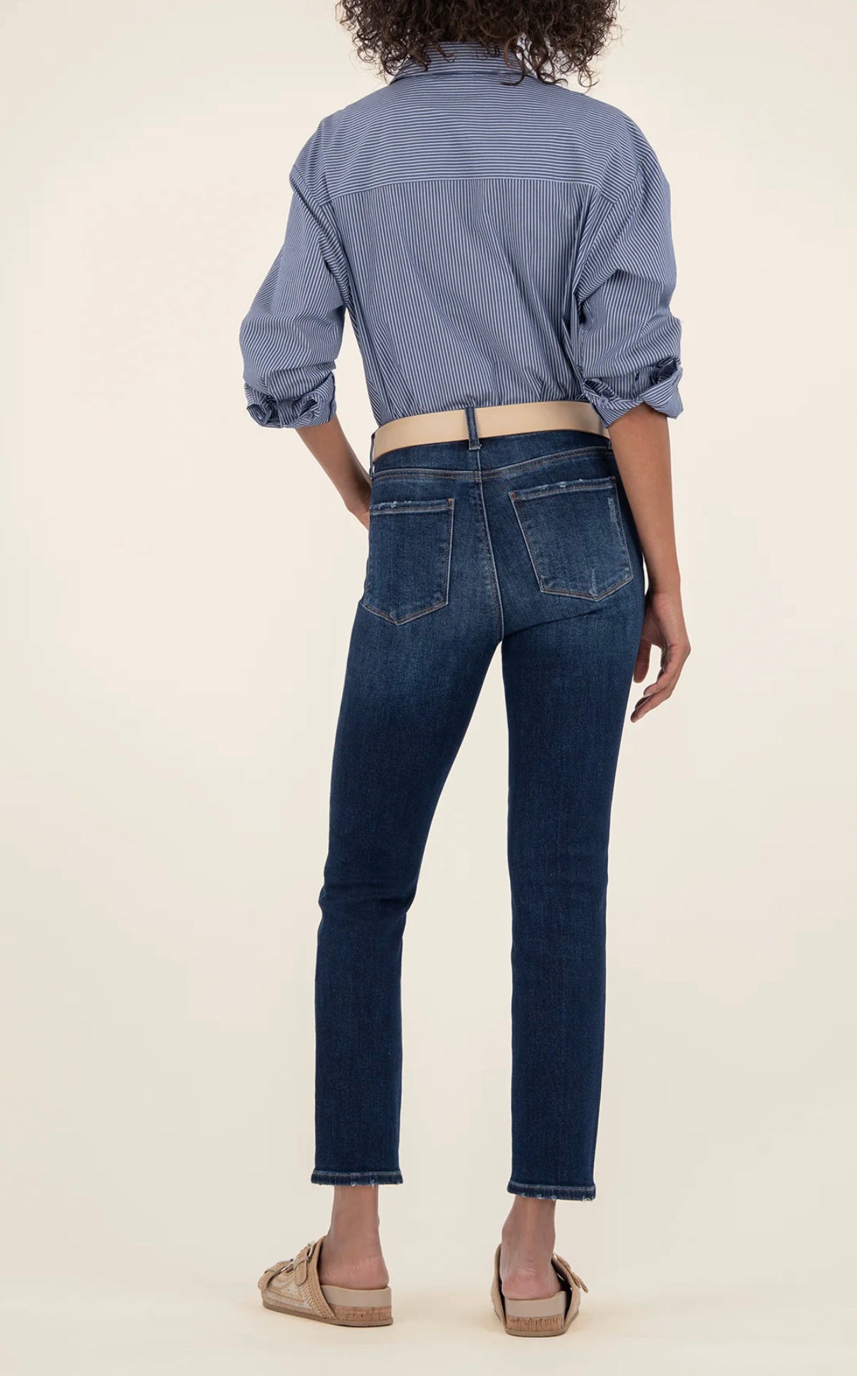 Kut from the Kloth Reese High Rise Ankle Straight Leg Jeans
