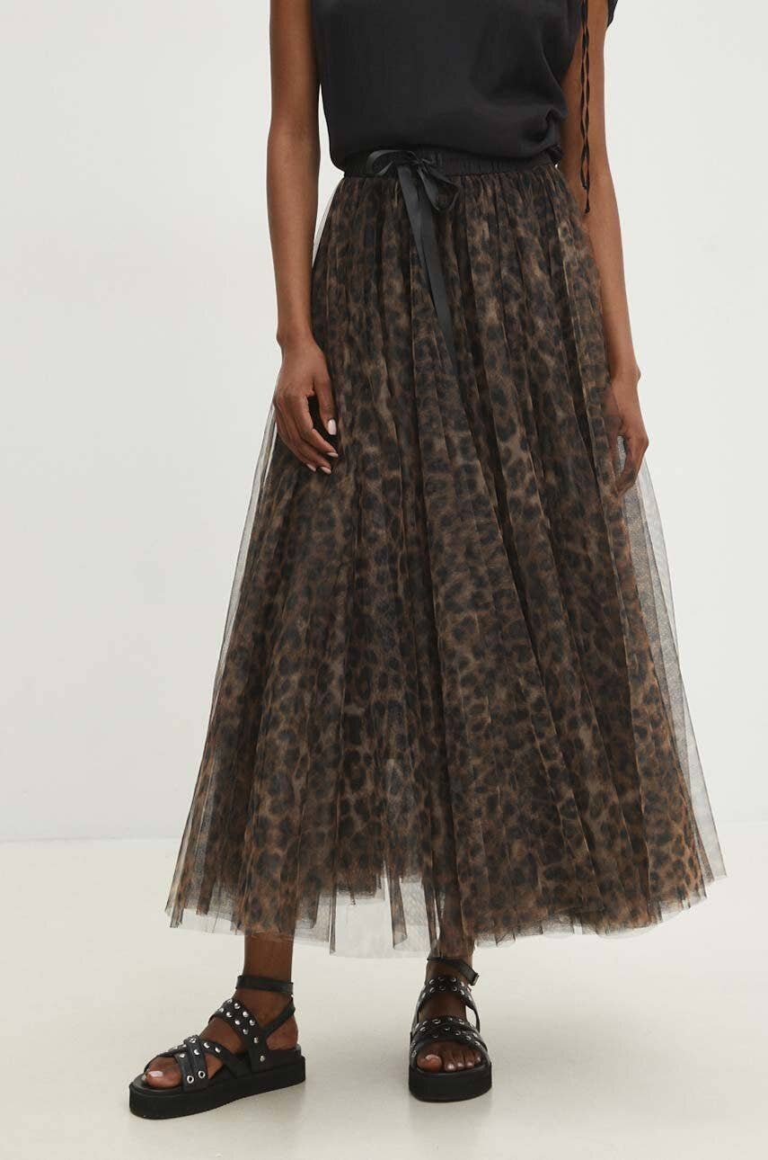 Aria tulle skirt in large leopard print