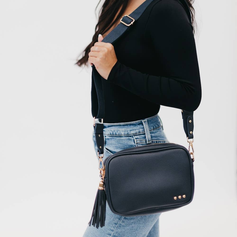 Callie Canvas Adjustable STRAP: Navy JUST THE STRAP