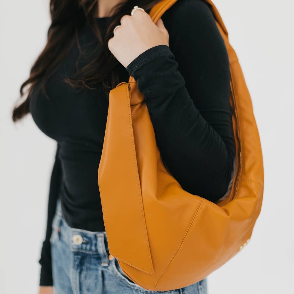 Bobbie Bow Hobo Shoulder Bag: Brown