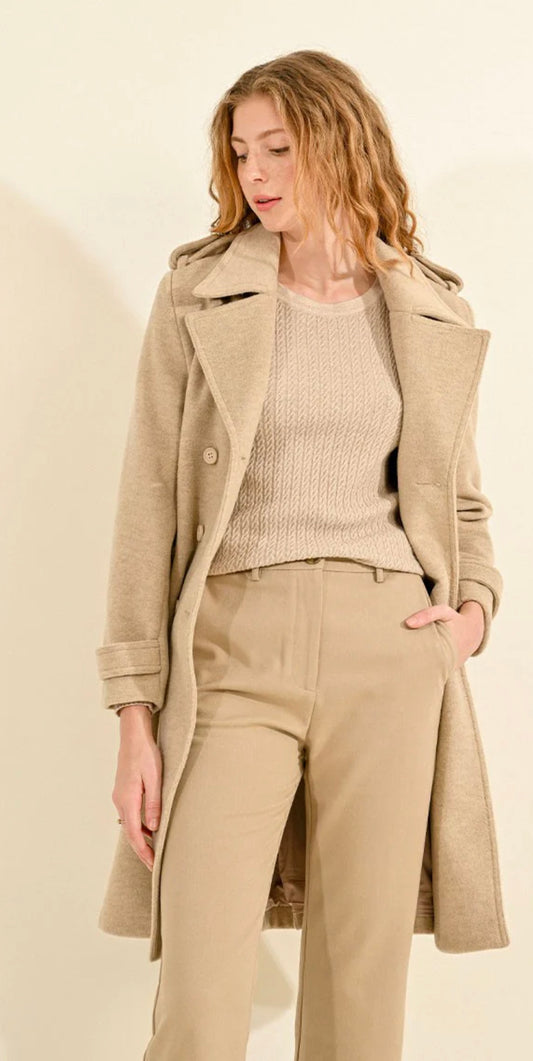 Straight pants beige
