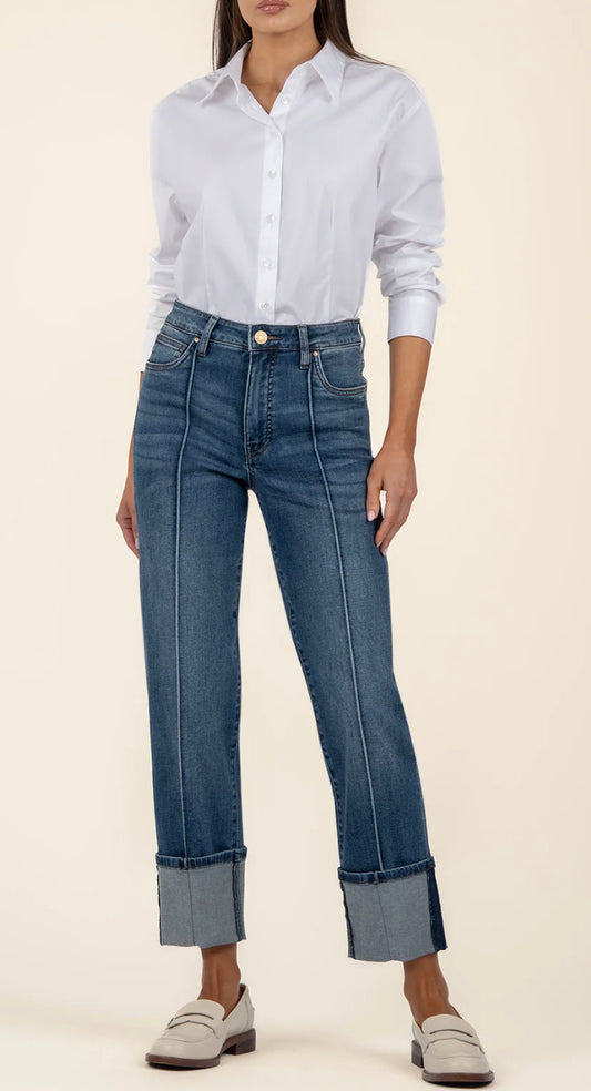 Kut from the Kloth Fay High Rise Straight Leg Jeans