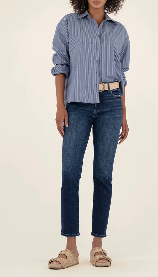 Kut from the Kloth Reese High Rise Ankle Straight Leg Jeans
