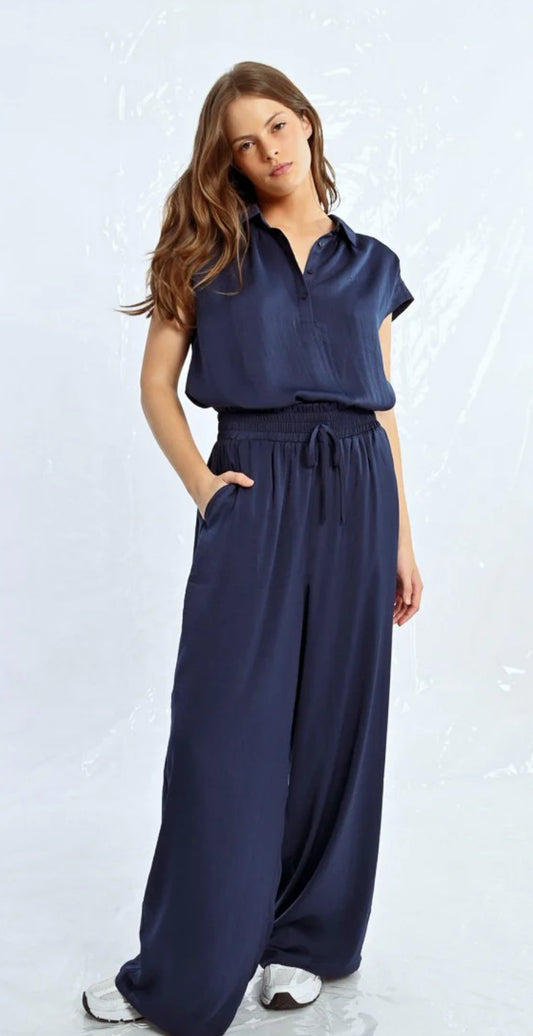 Wide Leg Silky Pants