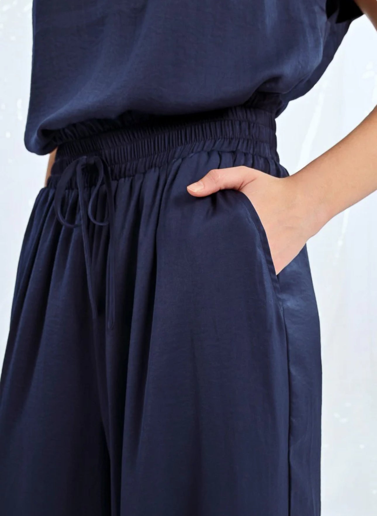 Wide Leg Silky Pants