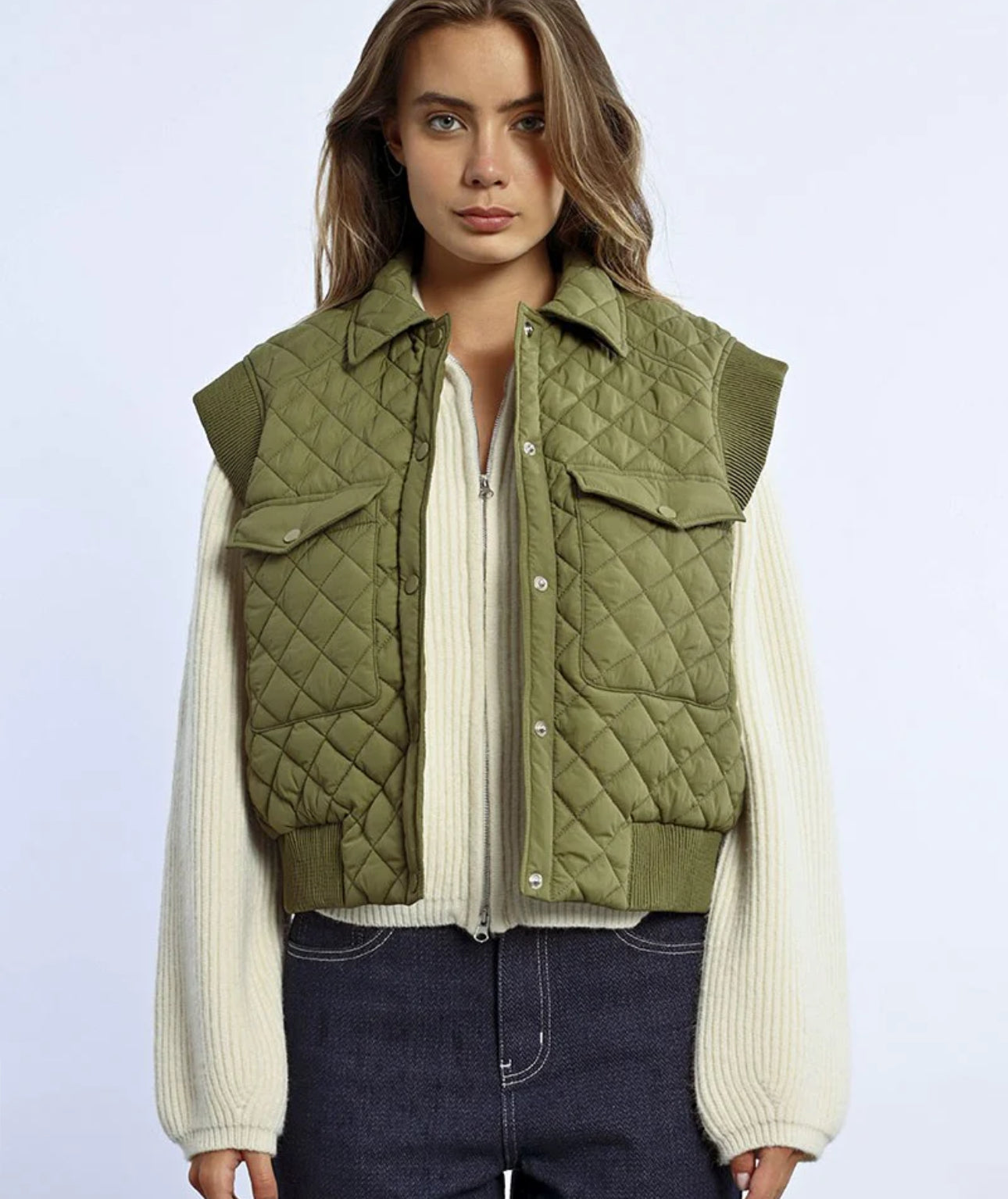 Olive Padded Vest