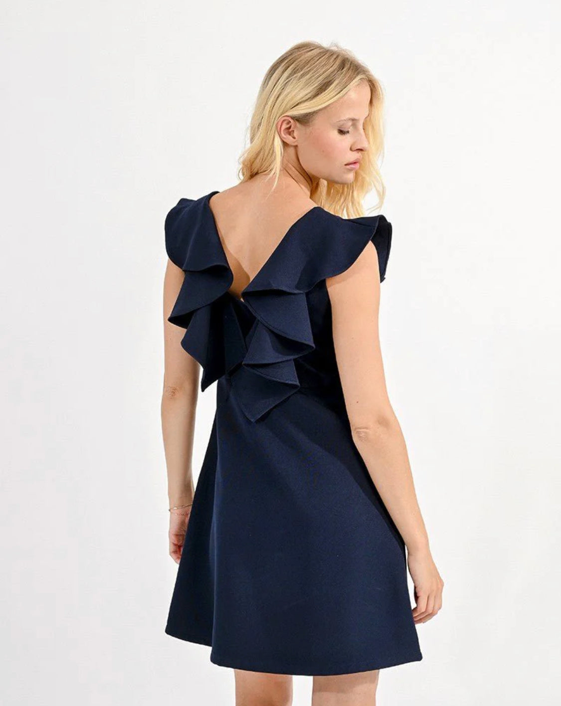 Dark Navy Woven Dress