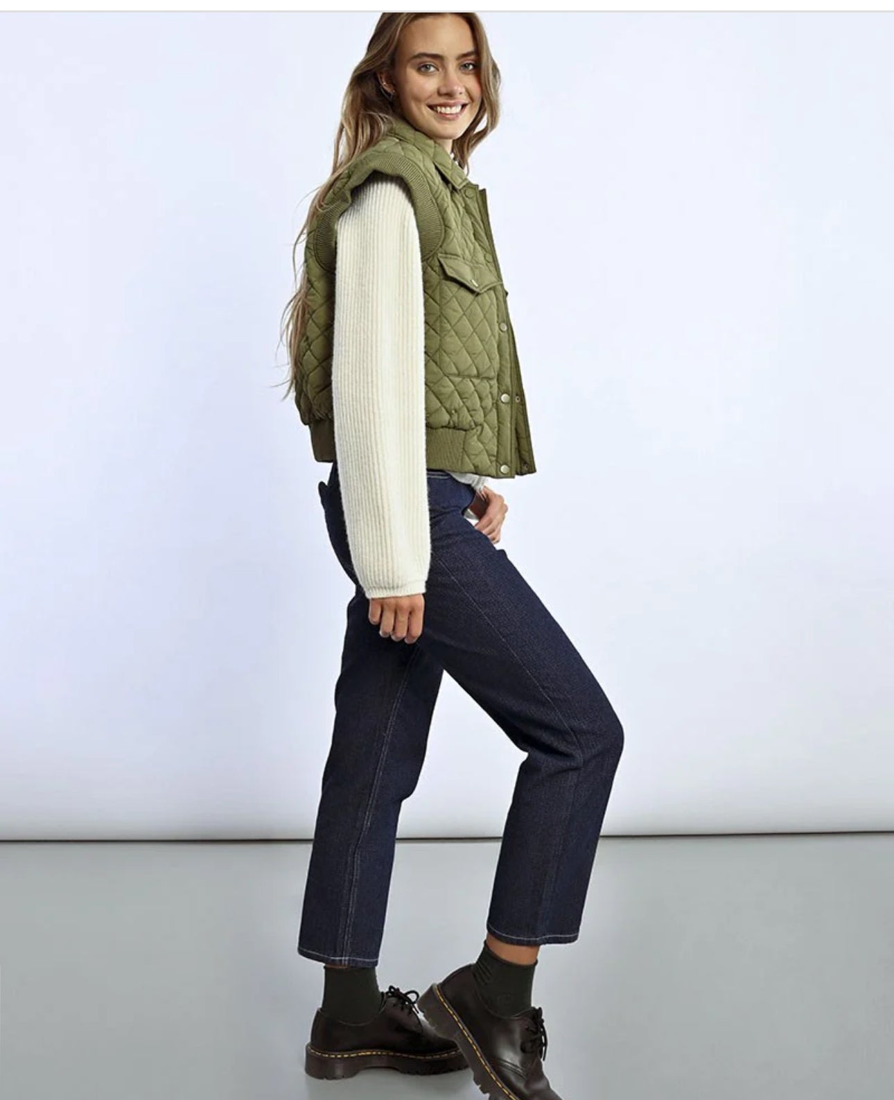 Olive Padded Vest