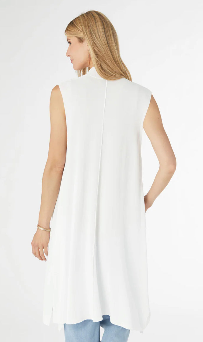 Long light weight sleeveless cardigan