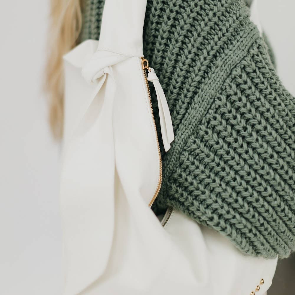 Bobbie Bow Hobo Shoulder Bag: Brown