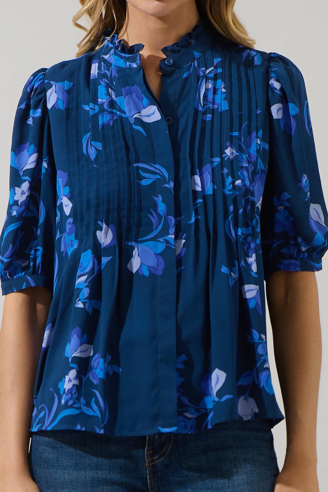 Niva Floral Elysia Pleated Blouse