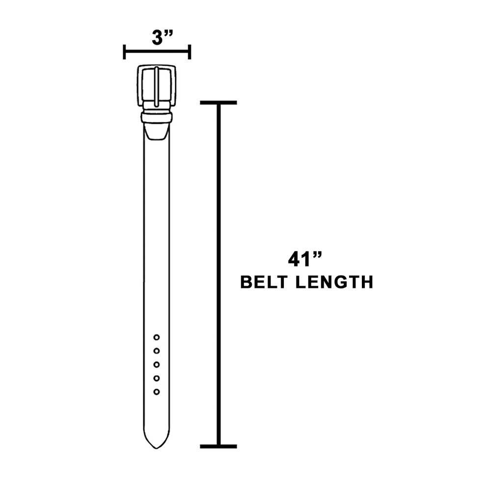 Vegan Suede Belt With Textured Teardrop Buckle: GBK