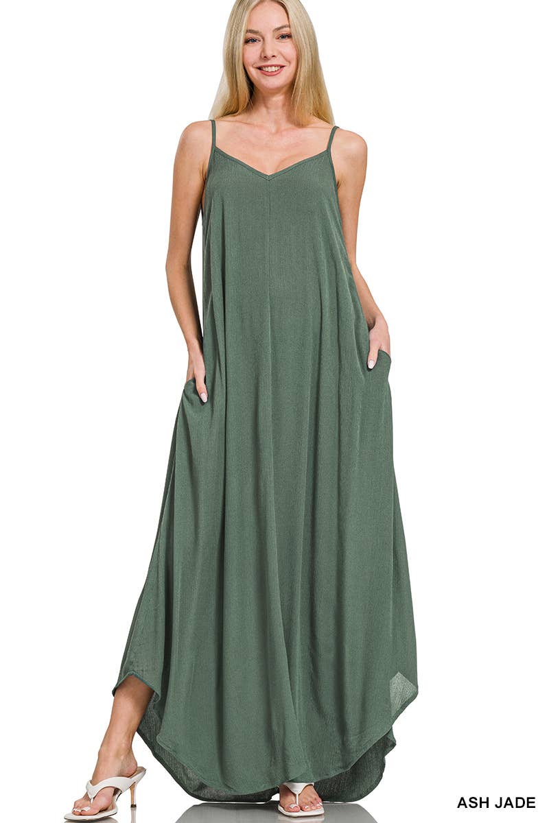 Maxi Dress w/ pockets: ASH JADE