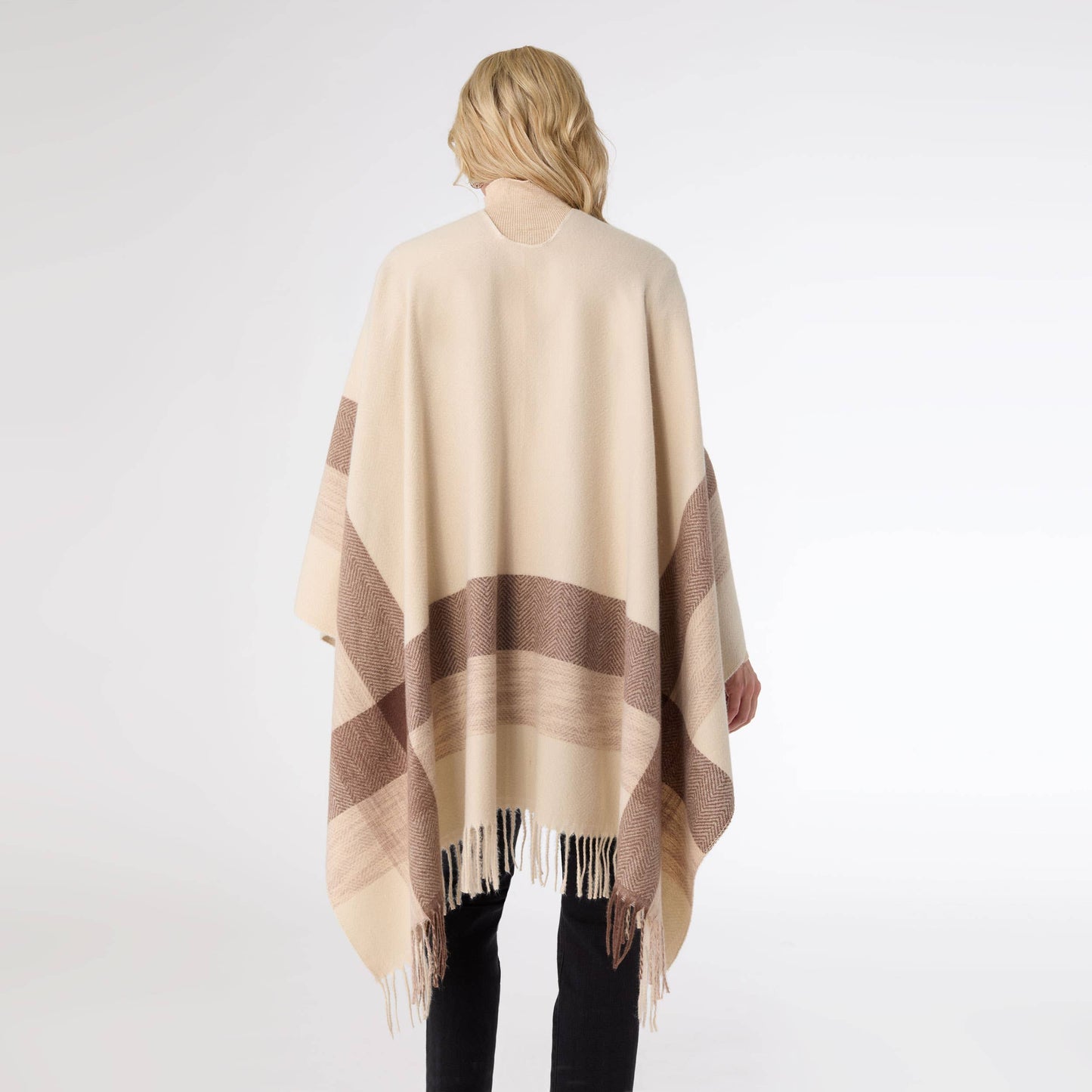 Bari Pull Thru Wrap: Natural/Brown / One Size