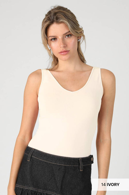 NikiBiki - Reversible Tank Top: Ivory